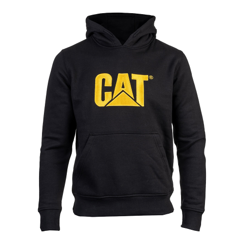 Schwarzer Markenzeichen Hoodie